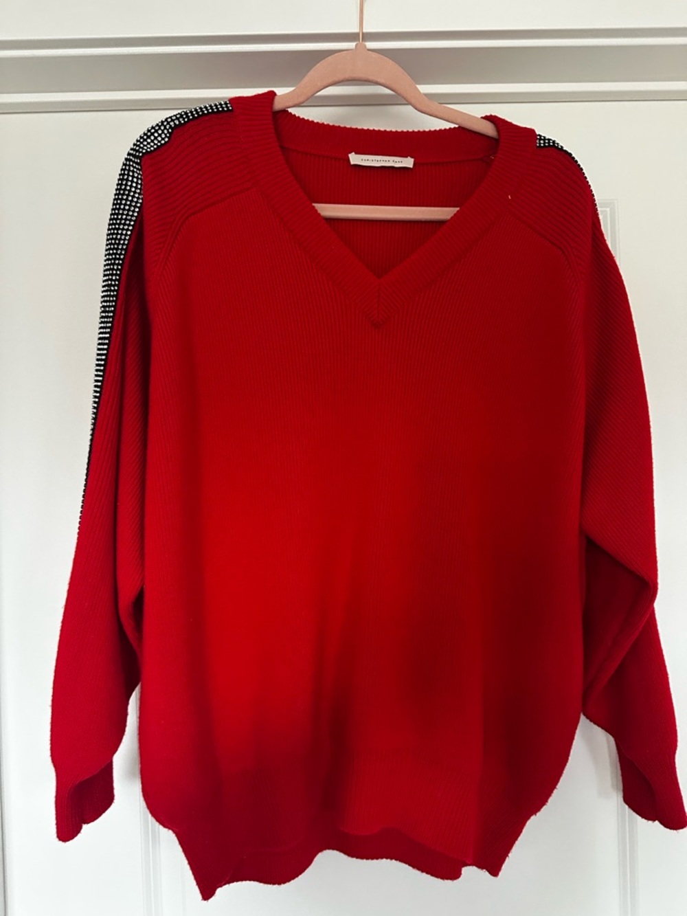 Christopher Kane Crystal-Embellished Sweater Size Large